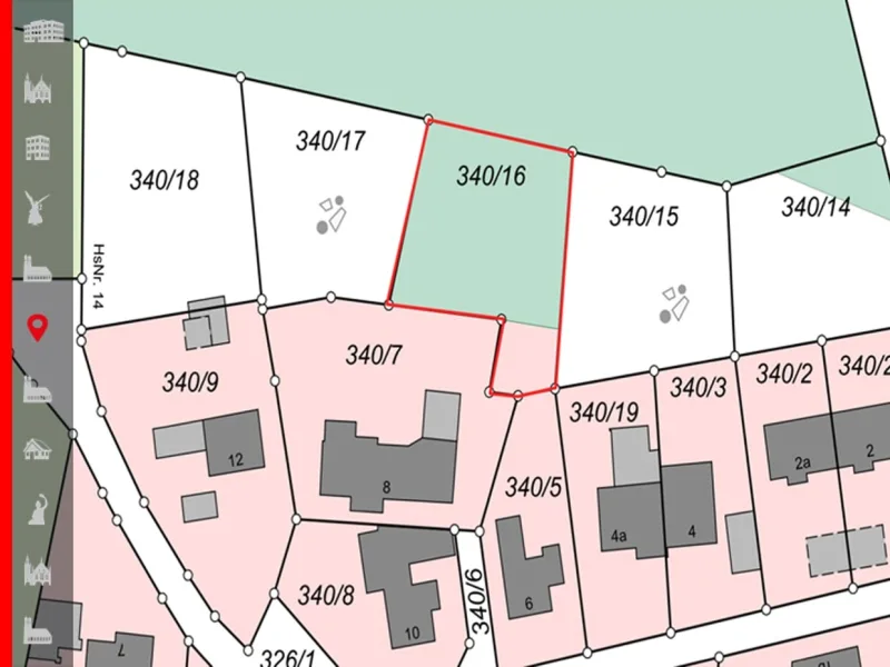 Lageplan - Grundstück kaufen in Kirchseeon - Naturverbundenes Wohnen: Baugrundstück für ein Einfamilienhaus in idyllischer Waldrandlage