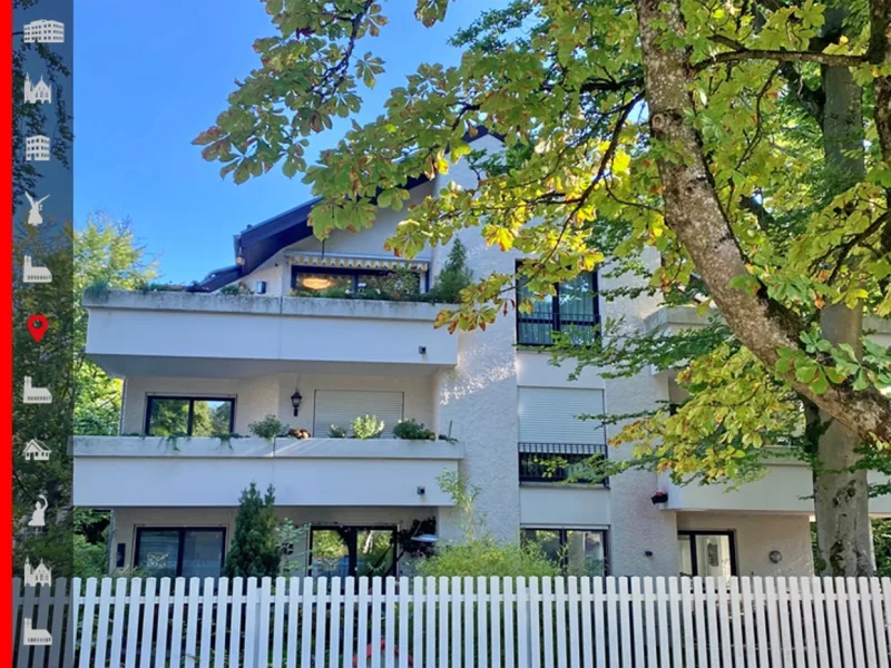 Ansicht Haus - Wohnung kaufen in München - Charmante Dachterrassenwohnung in bester Wohnlage