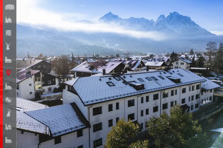 Bergpanorama - Wohnung kaufen in Garmisch-Partenkirchen - Energieeffizientes Wohnen im Garmischer Bergpanorama! Neuwertige 3-Zimmer-Wohnung mit Südgarten