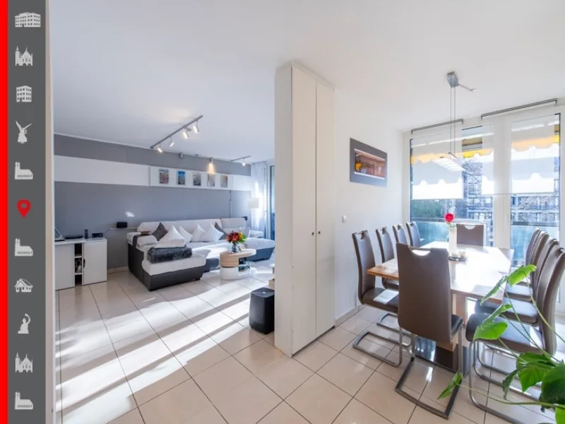 Esszimmer - Wohnung kaufen in Starnberg - Stilvoll Wohnen: Exklusive 4-Zimmer-Etagenwohnung mit zwei Balkonen und Wellnessoase