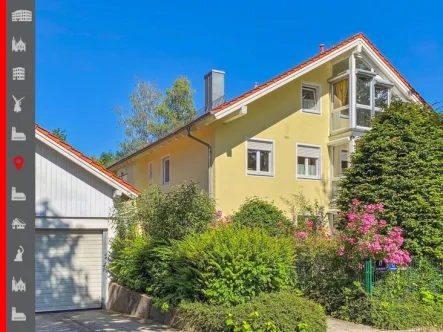 Hausansicht - Wohnung kaufen in Ottobrunn - Solide Kapitalanlage! Charmante Dachgeschosswohnung in begehrter Wohnlage