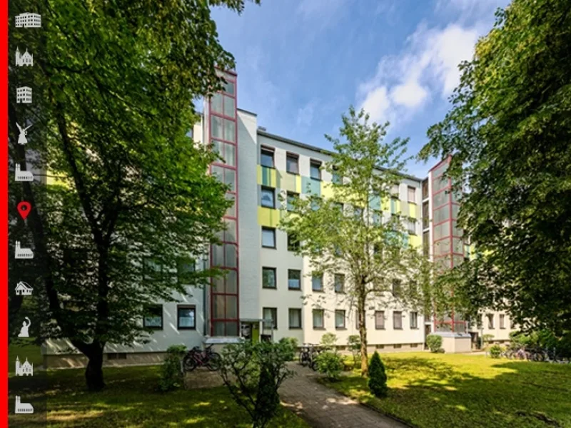 Hausansicht - Wohnung kaufen in München - Helle und gepflegte 2-Zi.-Dachterrassen-Wohnung mit beeindruckendem Weitblick