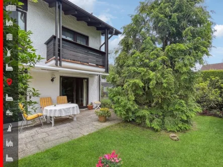 Hausansicht - Haus kaufen in München - Sale&Lease Back! Schöne Doppelhaushälfte mit sonnigem Südgarten und Rückvermietung an die Verkäufer