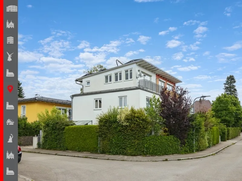 Hausansicht - Haus kaufen in München - Sale and Lease back! Moderne Doppelhaushälfte mit Garage in beliebter Wohnlage 