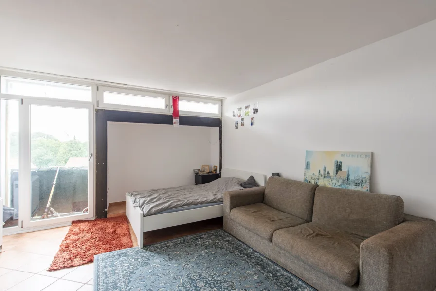 Wohn-/ Schlafzimmer - Wohnung kaufen in München - Bezugsfrei zum 01.01.2025! City-Apartment mit hohem Renditepotenzial