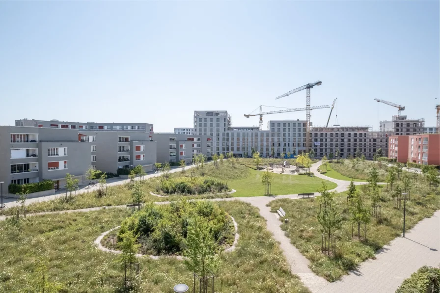 Ausblick zum städtischen Park