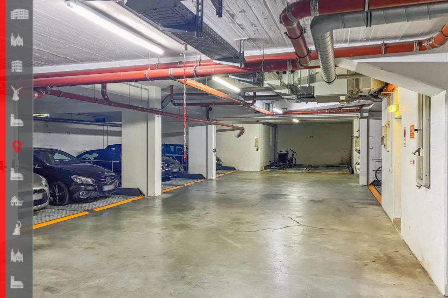 Tiefgarage Westendstraße - Garage/Stellplatz kaufen in München - Einmalige Investitionsmöglichkeit: gut vermieteter TG-Stellplatz im Westend!