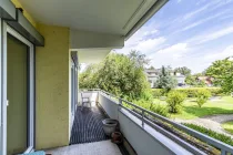 Balkon in Ostausrichtung