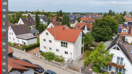 Titelbild - Haus kaufen in München - Zweifamilienhaus mit möglichem Umbau auf Mehrfamilienhaus und separatem Büroeingang