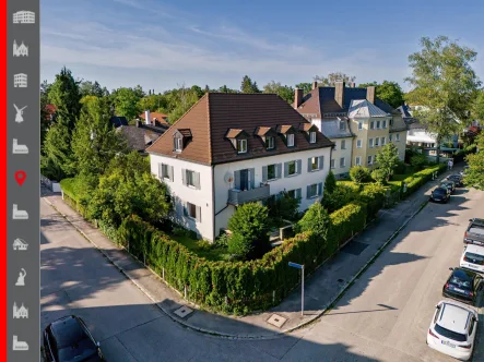 Hausansicht - Zinshaus/Renditeobjekt kaufen in München - Wohn-/Geschäftshaus in München