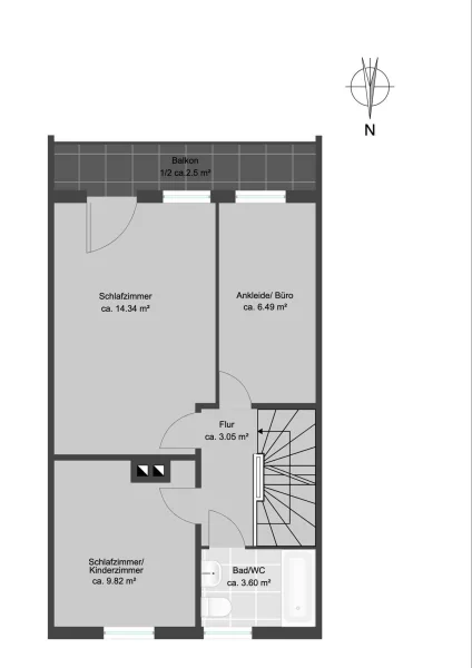 Grundriss 1. Obergeschoss