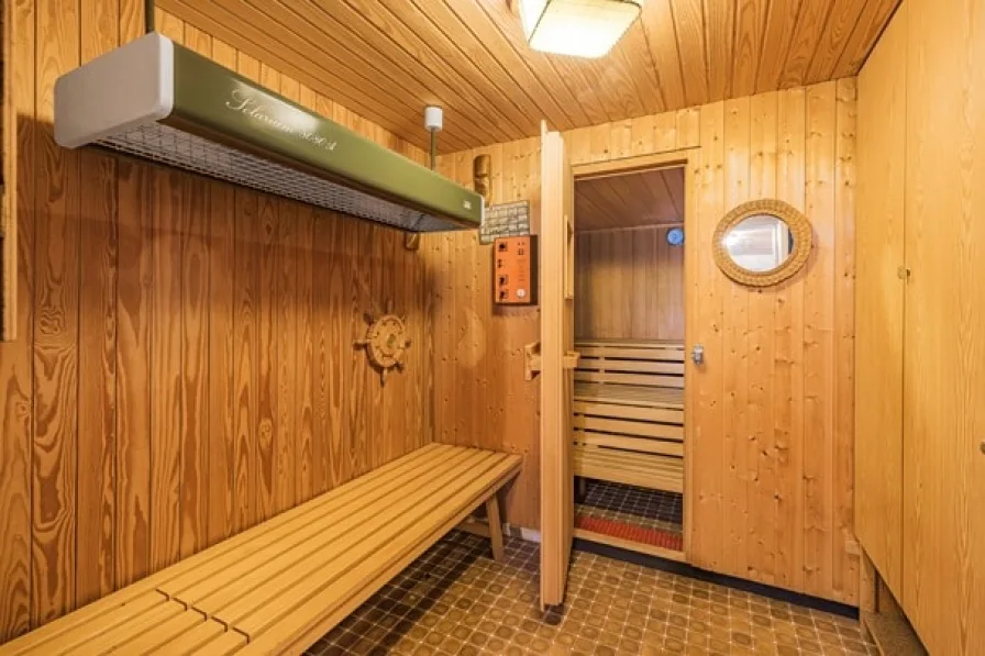 Sauna im Untergeschoss