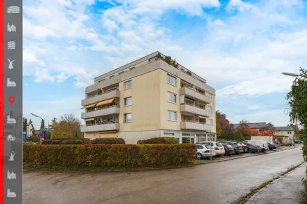 Objektansicht - Wohnung kaufen in Neuried - Apartment - saniert und solide vermietet - Paketangebot mit Nachbarwohnung möglich 