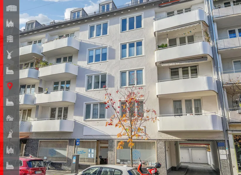 Hausansicht - Wohnung kaufen in München - Helle und gepflegte 2-Zimmer-Wohnung in ruhiger Lage