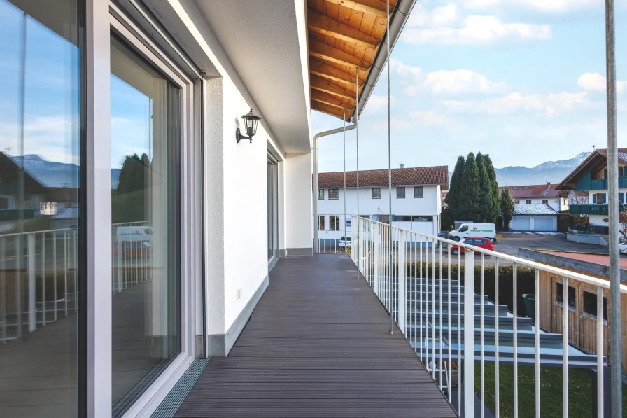 Ausblick vom Balkon