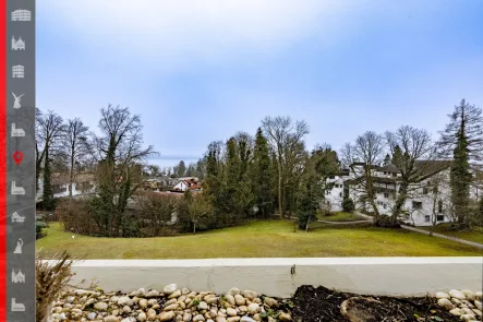 Aussicht mit Seeblick - Wohnung kaufen in Tutzing - Wohnen mit Seepanorama - Rückzugsort in Tutzing