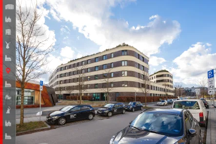 Titelbild - Wohnung kaufen in München - Modernes Wohnen mit Stil: 2-Zimmer-Traum im architektonischen Highlight mit Top-Infrastruktur