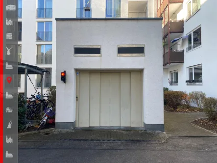 Liftzufahrt - Garage/Stellplatz kaufen in München - großer Tiefgaragen-Einzelplatz;Anlage mit lediglich 11 Stellplätzen innerhalb des Mittleren Rings