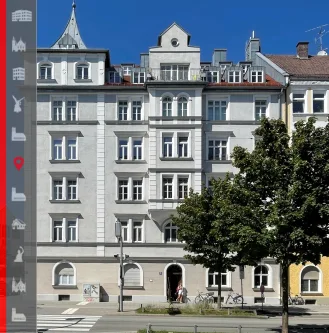 Außenansicht - Wohnung kaufen in München - Einmalige Gelegenheit - beeindruckende Altbauwohnung mit 6 Zimmern