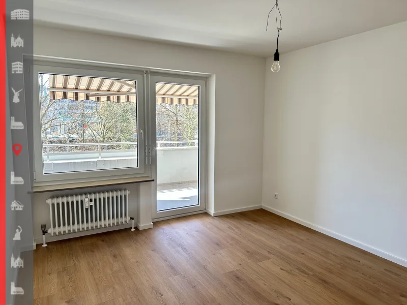 Schlafzimmer - Wohnung mieten in München - Lichtdurchflutete 2,5-Zimmer-Wohnung im frischen Glanz!