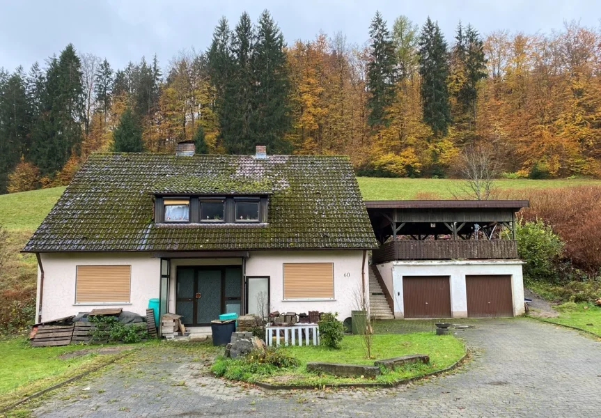 Außenansicht - Haus kaufen in Lohr - Ein Einfamilienhaus wartet auf seine EntwicklungZWANGSVERSTEIGERUNG 23.04.2025