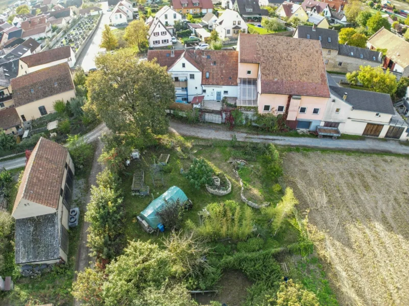 Gartenansicht von oben