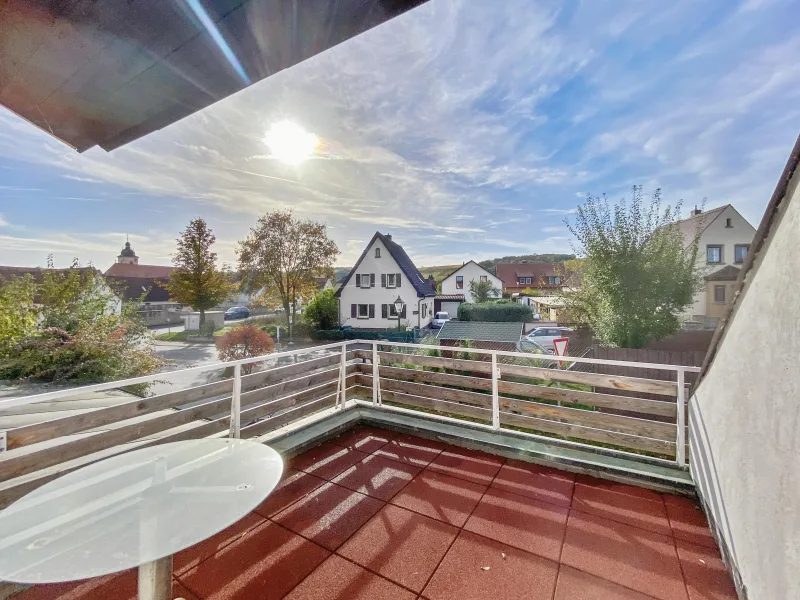 Dachterrasse mit Dorfblick