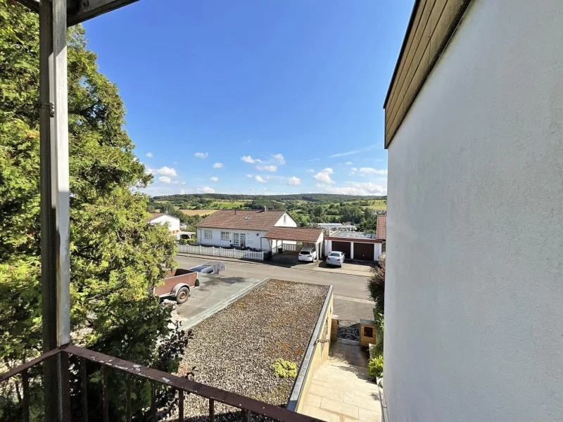 Der Ausblick vom Balkon