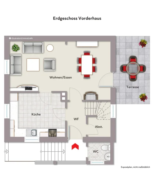 Erdgeschoss Vorderhaus