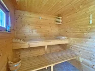 Die Innenansicht der Sauna