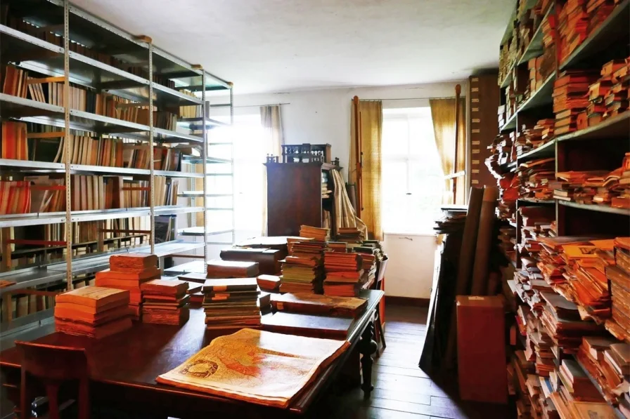 Studierplätze im Archivraum