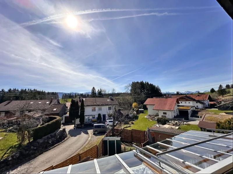 Ausblick vom Balkon