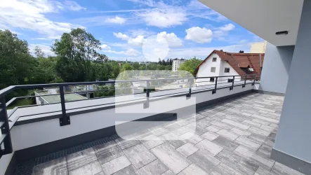 Dachterrasse mit Weitblick - Wohnung mieten in Kaufbeuren - 2-Zimmer Penthouse mit Dachterrasse!