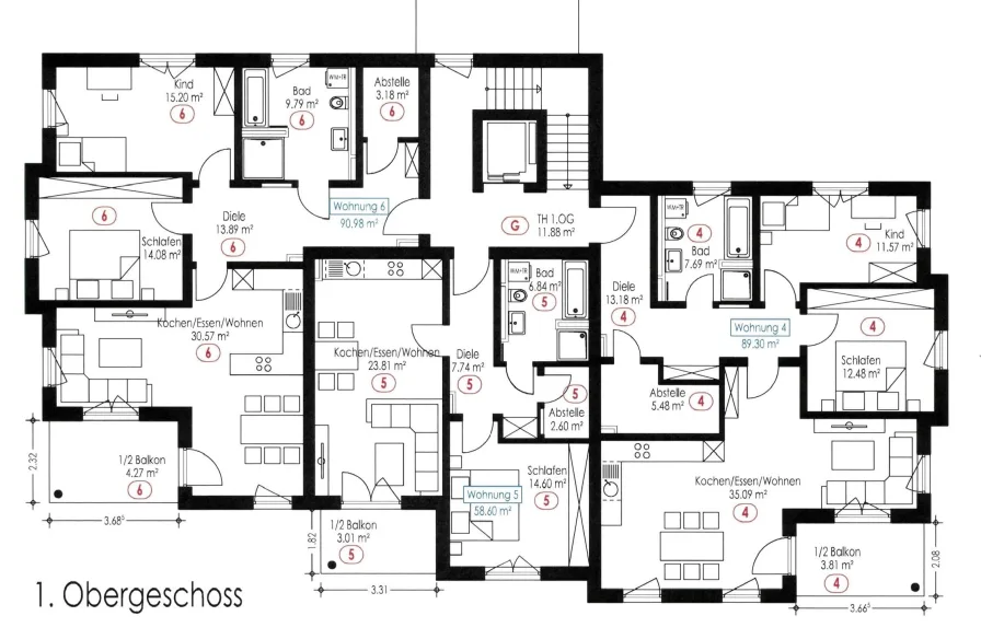 1. Obergeschoss - Whg. 4