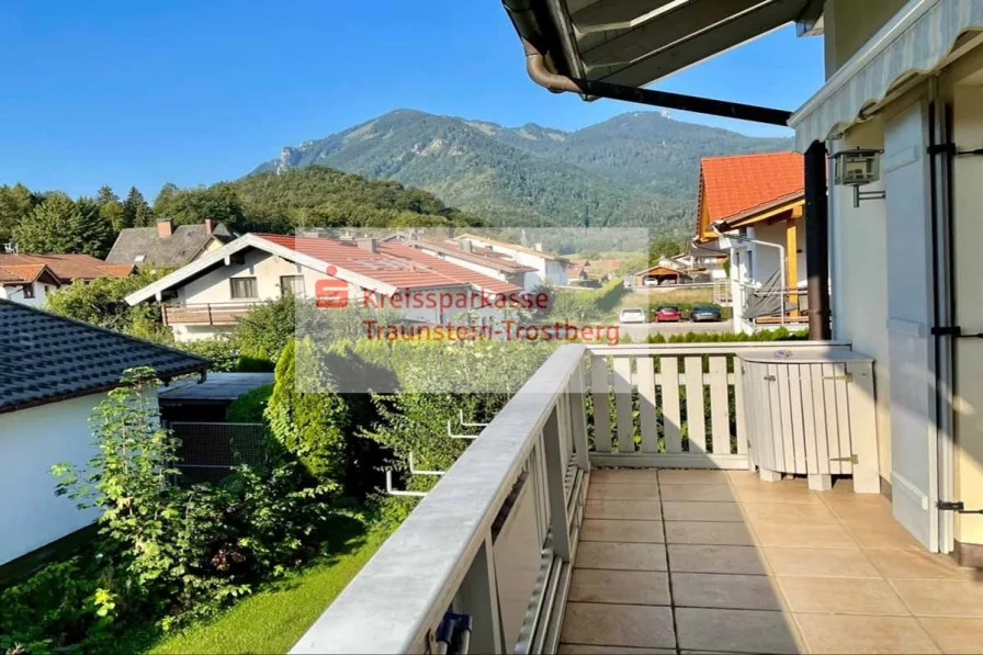 Ansicht - Wohnung kaufen in Marquartstein - bezaubernde Eigentumswohnung in ruhiger Lage mit Bergblick im schönen Achental