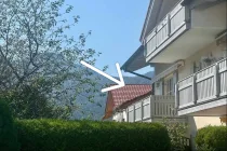 Bliuck auf Balkon