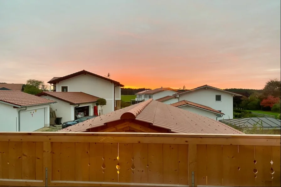 Sonnenuntergang Dachterrasse 