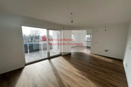 Essbereich - Wohnung mieten in Traunreut - Moderne 2-Zimmer-Wohnung mit Südbalkon und Tiefgarage - Erstbezug!