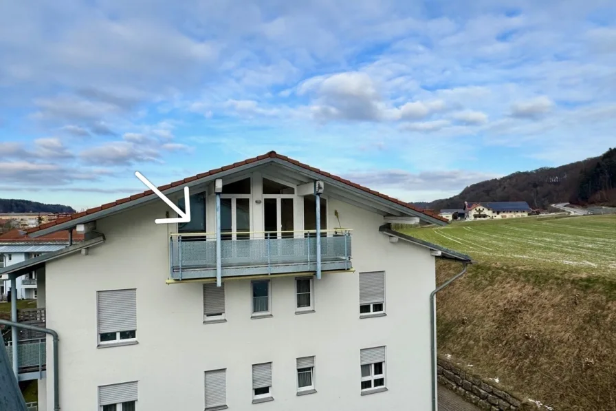 Blick auf den Balkon