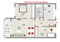 Grundriss alternative Gestaltung