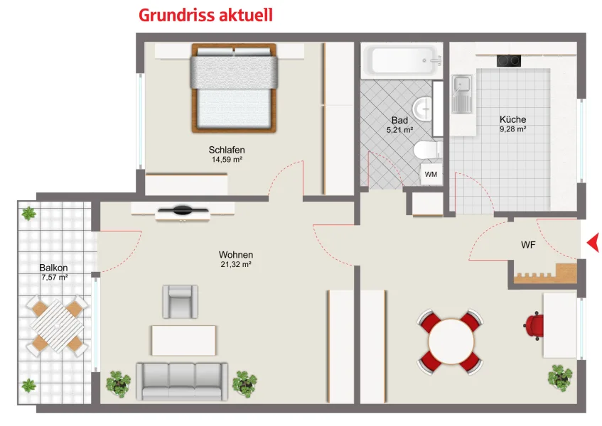 Grundriss aktuell