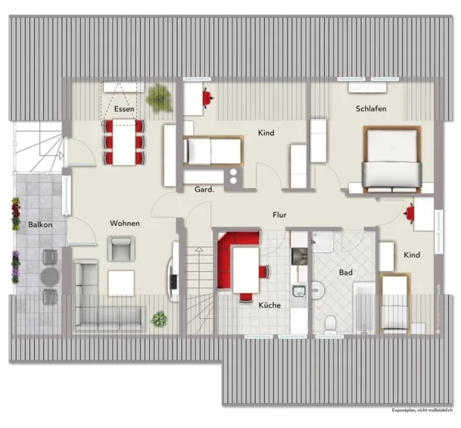 Grundriss Wohnung 2