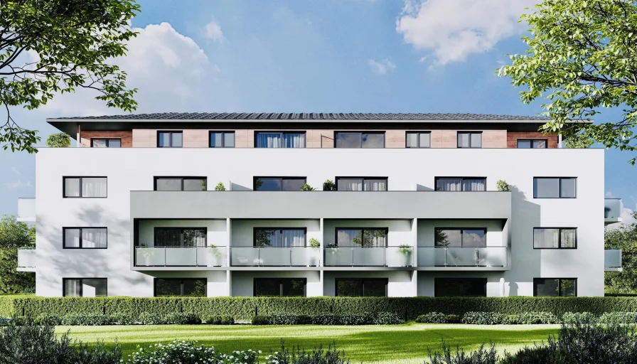 Modernes Ensemble mit 30 Apartments - Wohnung kaufen in Deggendorf - Exklusive Studentenwohnanlage in Top-Lage