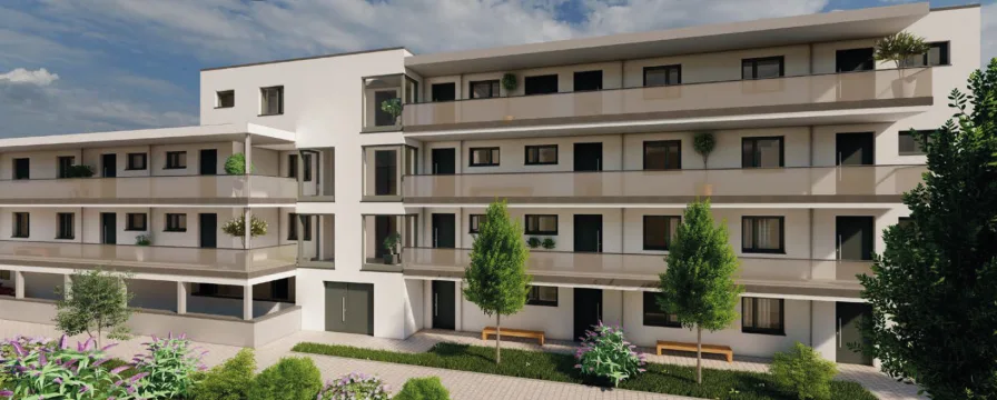 Außenansicht Wohnanlage - Wohnung kaufen in Deggendorf - Sehr zentrale Lage - letzte Einheiten!