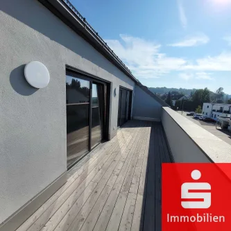 Sonnige Loggia - Wohnung mieten in Affing - Entscheiden Sie sich für die Sonnenseite und... Wohnkomfort!