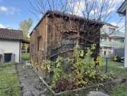 Gartenhaus im hinteren Garten