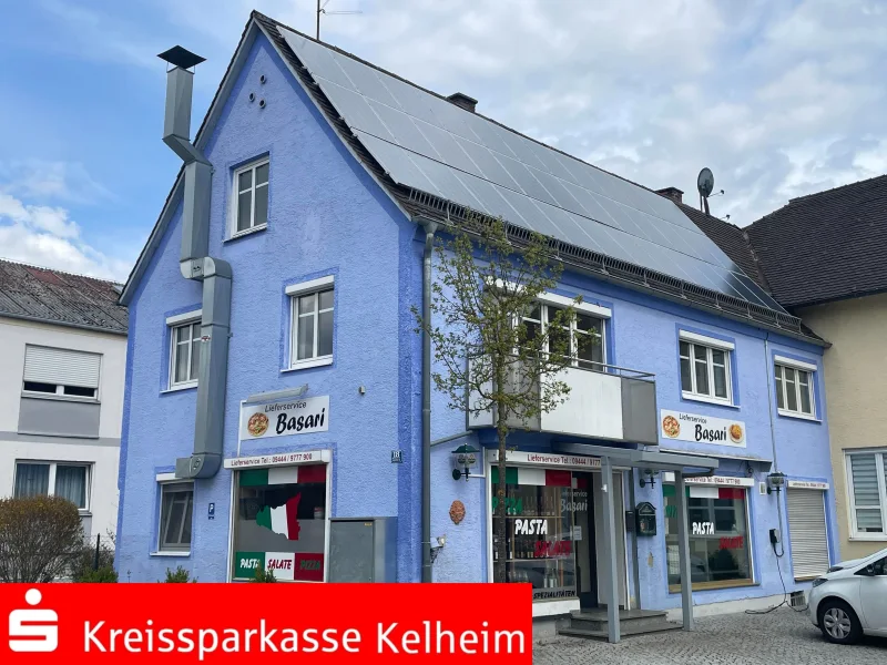 Aussenansicht - Haus kaufen in Siegenburg - Zweifamilienhaus / Wohn- und Geschäftshaus in Siegenburg