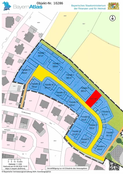 10286-Lageplan mit Parzelle