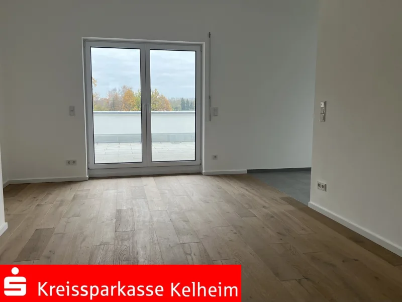 Wohnbereich - Wohnung mieten in Neustadt - Erstbezug - 3-Zimmer-Wohnung mit großer Dachterrasse in Bad Gögging