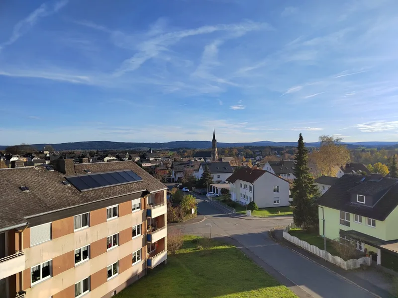 Blick vom Balkon